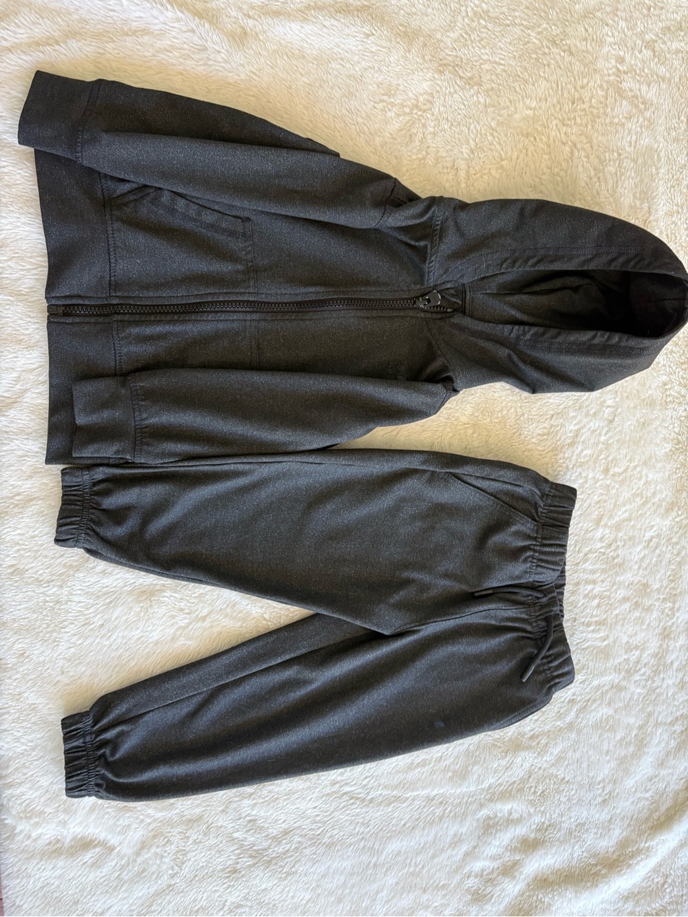 Roots Kids Charcoal Gray Hooded Zip Jacket